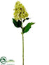 Silk Plants Direct Hydrangea Spray - Lime - Pack of 12