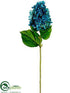 Silk Plants Direct Hydrangea Spray - Teal Blue - Pack of 12