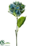Silk Plants Direct Hydrangea Spray - Green Blue - Pack of 12