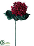 Silk Plants Direct Hydrangea Spray - Red - Pack of 12