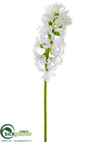 Hyacinth Spray - White - Pack of 12