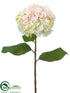 Silk Plants Direct Hydrangea Spray - Cream Pink - Pack of 12