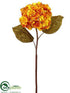 Silk Plants Direct Hydrangea Spray - Yellow - Pack of 12