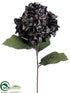 Silk Plants Direct Hydrangea Spray - Black - Pack of 12