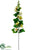 Hollyhock Spray - Green - Pack of 6