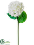 Silk Plants Direct Hydrangea Spray - White - Pack of 12