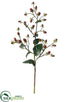 Silk Plants Direct Hypericum Spray - Red Green - Pack of 12