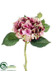 Hydrangea Spray - Plum Green - Pack of 12