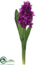 Silk Plants Direct Hyacinth Spray - Violet - Pack of 12
