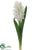 Silk Plants Direct Hyacinth Spray - White - Pack of 12