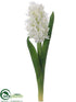 Silk Plants Direct Hyacinth Spray - White - Pack of 12