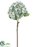 Silk Plants Direct Hydrangea Spray - Blue Green - Pack of 12