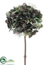 Silk Plants Direct Hydrangea Spray - Green Brown - Pack of 12
