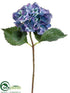 Silk Plants Direct Hydrangea Spray - Blue Helio - Pack of 12