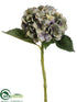 Silk Plants Direct Large Hydrangea Spray - Green Purple - Pack of 12