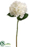 Silk Plants Direct Hydrangea Spray - White - Pack of 12