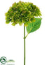 Silk Plants Direct Hydrangea Spray - Lime Green - Pack of 12