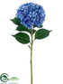 Silk Plants Direct Hydrangea Spray - Blue Lavender - Pack of 6