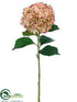 Silk Plants Direct Hydrangea Spray - Cream Pink - Pack of 6