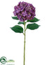 Silk Plants Direct Hydrangea Spray - Peppermint Two Tone - Pack of 6