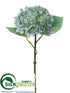 Silk Plants Direct Hydrangea Spray - Blue Green - Pack of 24