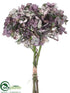 Silk Plants Direct Hydrangea Bundle - Lavender Aqua - Pack of 12
