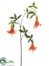 Silk Plants Direct Honeysuckle Spray - Orange - Pack of 6