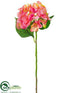 Silk Plants Direct Hydrangea Spray - Pink Cerise - Pack of 12