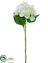 Silk Plants Direct Hydrangea Spray - White - Pack of 12