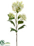 Silk Plants Direct Hydrangea Spray - Cream Green - Pack of 6