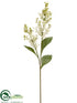 Silk Plants Direct Heather Spray - White - Pack of 12