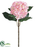 Silk Plants Direct Hydrangea Spray - Pink - Pack of 6