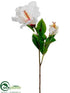 Silk Plants Direct Hibiscus Spray - White Beauty - Pack of 12