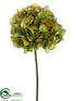 Silk Plants Direct Hydrangea Spray - Green Avocado - Pack of 12