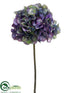 Silk Plants Direct Hydrangea Spray - Purple Green - Pack of 12