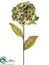 Silk Plants Direct Hydrangea Spray - Avocado Green - Pack of 12