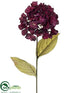 Silk Plants Direct Hydrangea Spray - Eggplant - Pack of 12