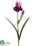 Silk Plants Direct Bearded Iris Spray - Violet Lilac - Pack of 12