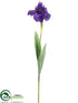Silk Plants Direct Iris Spray - Purple - Pack of 36