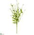 Silk Plants Direct Jasmine, Berry Spray - White Green - Pack of 12