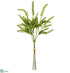 Silk Plants Direct Pieris Japonica Bundle - Green Dark - Pack of 12