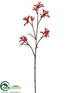 Silk Plants Direct Kangaroo Paw Spray - Orange Red - Pack of 12