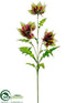 Silk Plants Direct Tropical Lantern Spray - Green Burgundy - Pack of 12