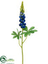 Silk Plants Direct Lupinus Spray - Blue Green - Pack of 12
