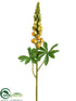 Silk Plants Direct Lupinus Spray - Yellow Green - Pack of 12