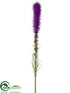 Silk Plants Direct Liatris Spray - Purple - Pack of 12