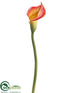 Silk Plants Direct Calla Lily Spray - Orange - Pack of 12