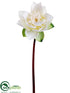 Silk Plants Direct Lotus Flower Spray - Cream - Pack of 12