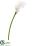 Silk Plants Direct Beaded Calla Lily Spray - Cream - Pack of 12