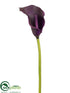 Silk Plants Direct Calla Lily Spray - Eggplant - Pack of 12